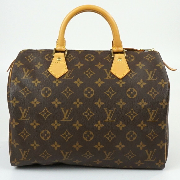 Louis Vuitton Boston Canvas Bag Brown Speedy Monogram - Picture 1 of 7